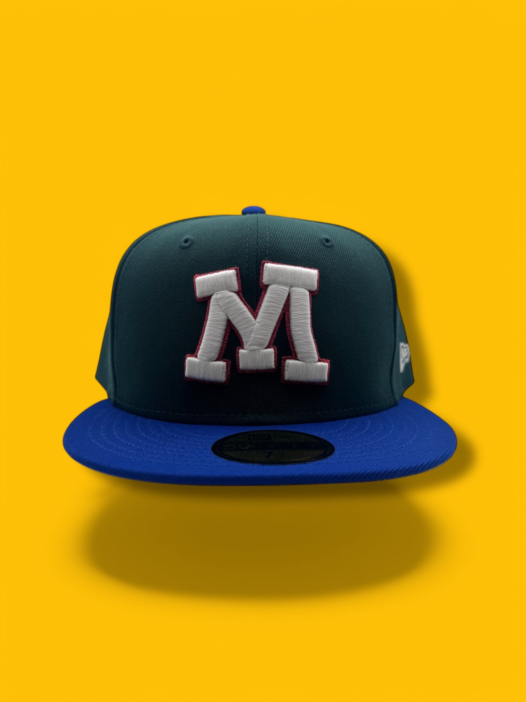 DARK GREEN & ROYAL  "M" Logo 59Fifty New Era Fitted