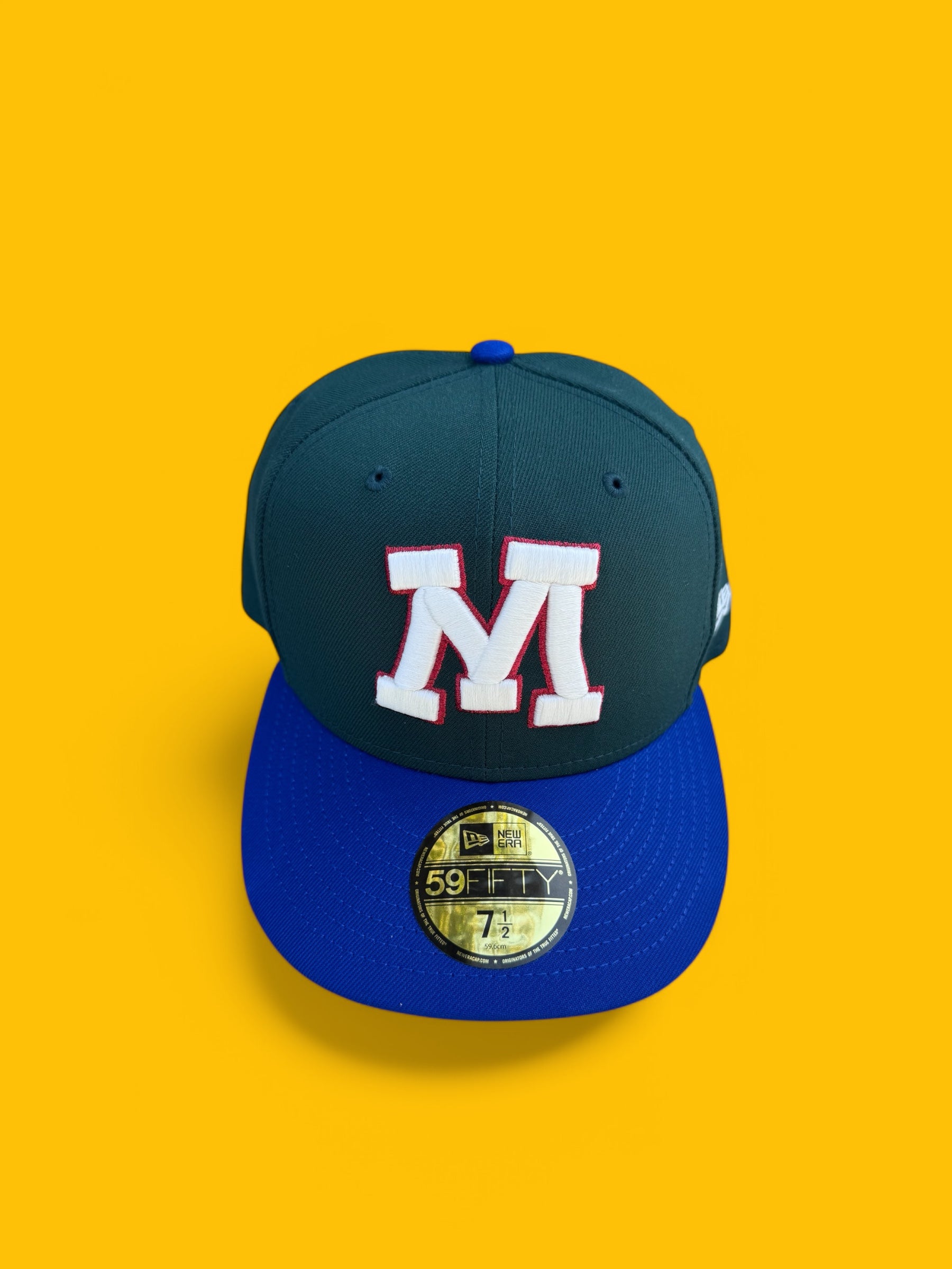 DARK GREEN & ROYAL  "M" Logo 59Fifty New Era Fitted