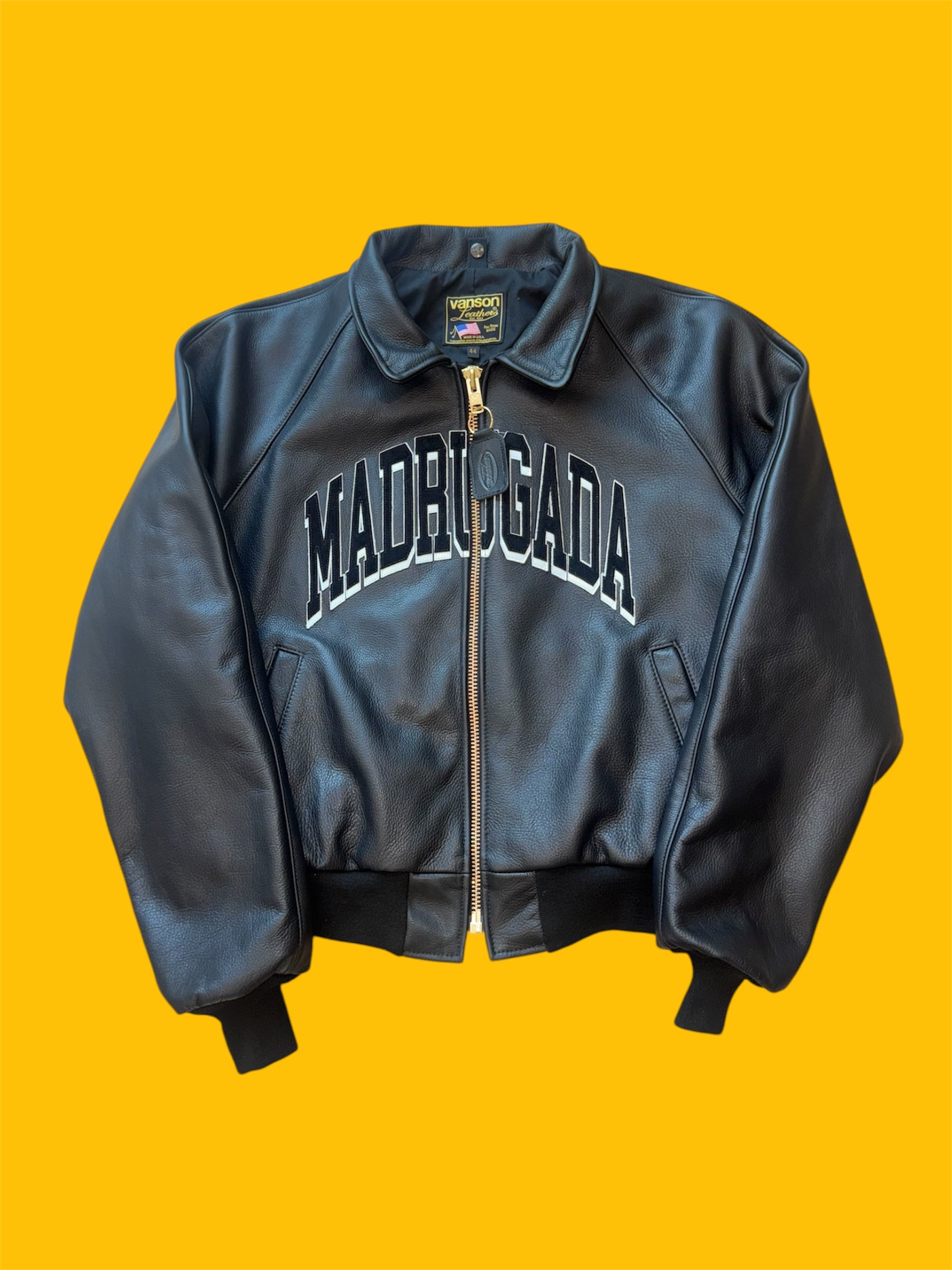 Logo Bomber Jacket w/ Collar (Madrugada x Vanson)