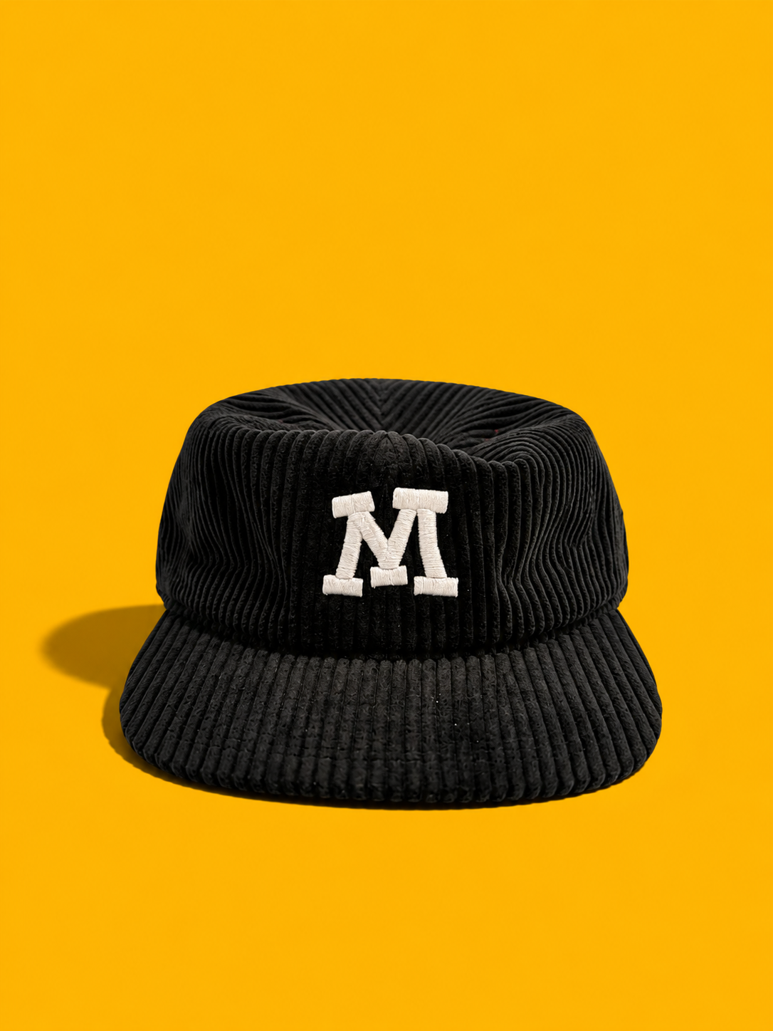 "M" Corduroy Golfer Cap