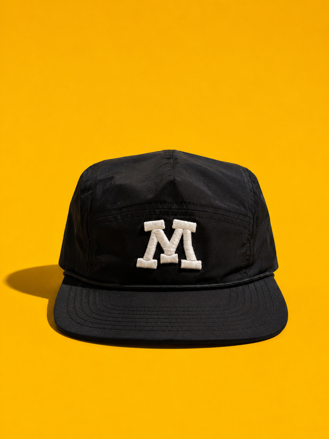"M" Logo Five-Panel Cycling Cap