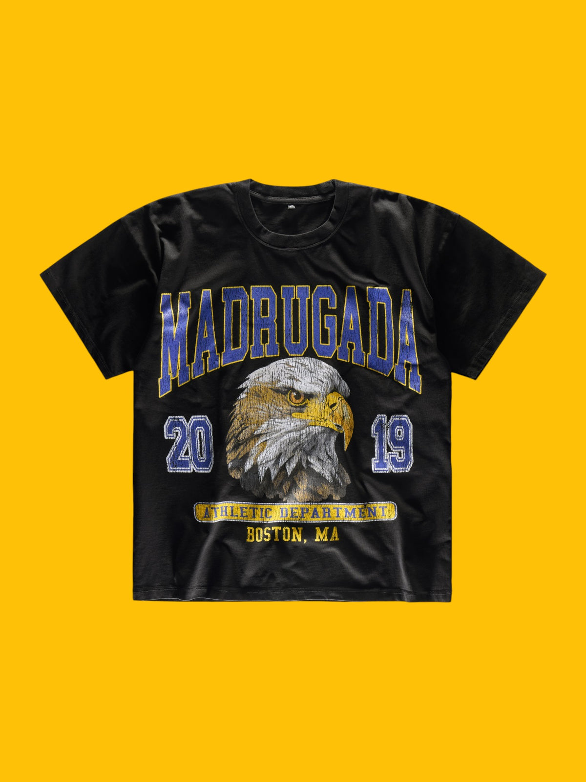 Hyper Blue & Aged Saffron Madrugada Mascot Box Tee
