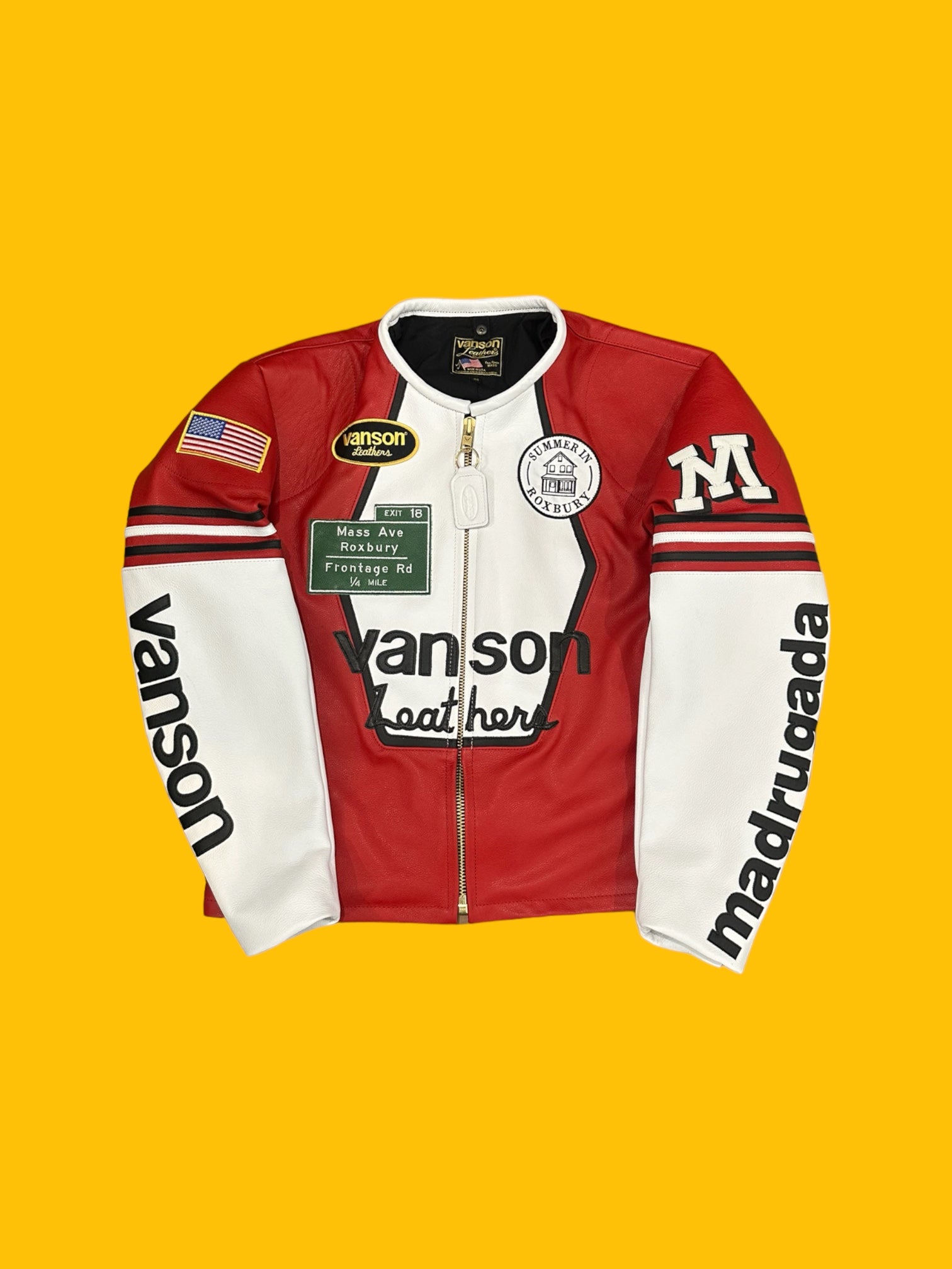 Madrugada x Vanson Star Jacket (Strawberry Red)