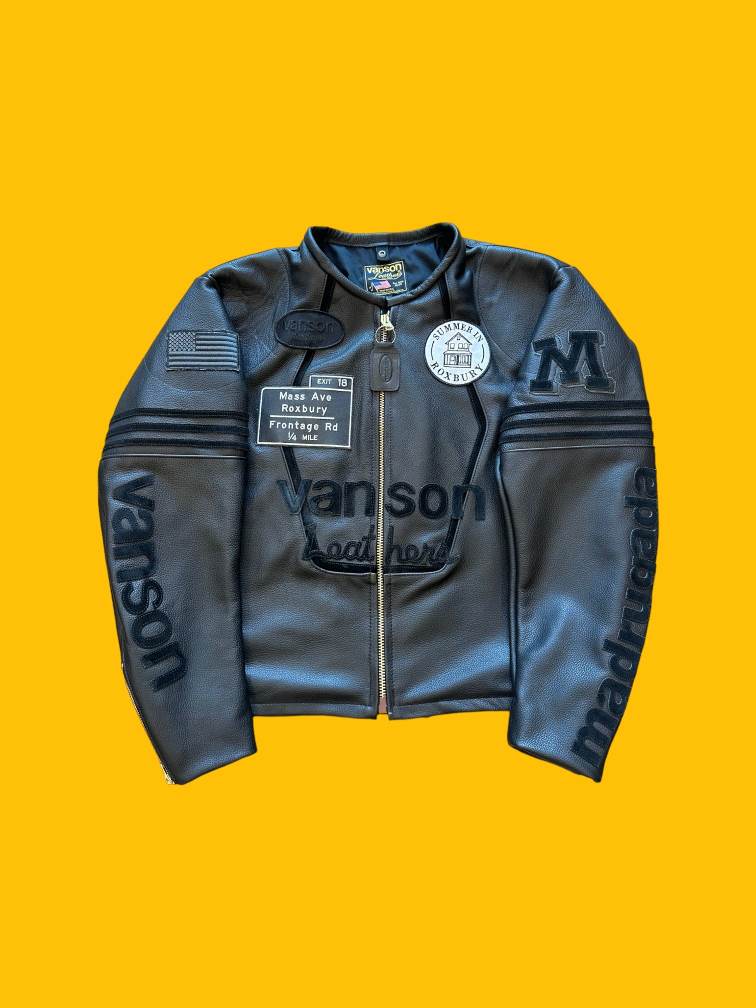 Madrugada x Vanson Star Jacket (Obsidian Black)