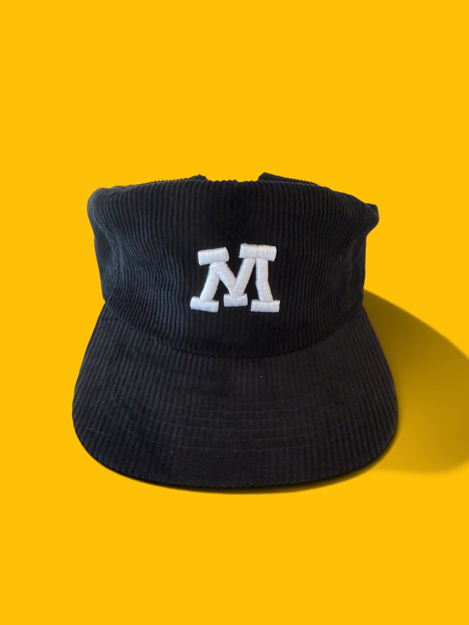 "M" Corduroy Golfer Cap