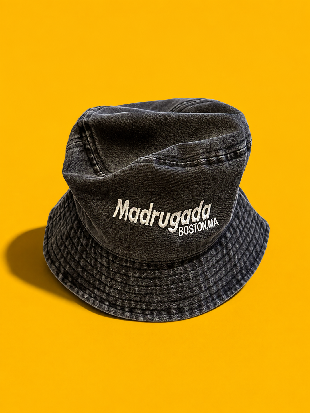 "Madrugada" Logo Vintage Wash Bucket Hat