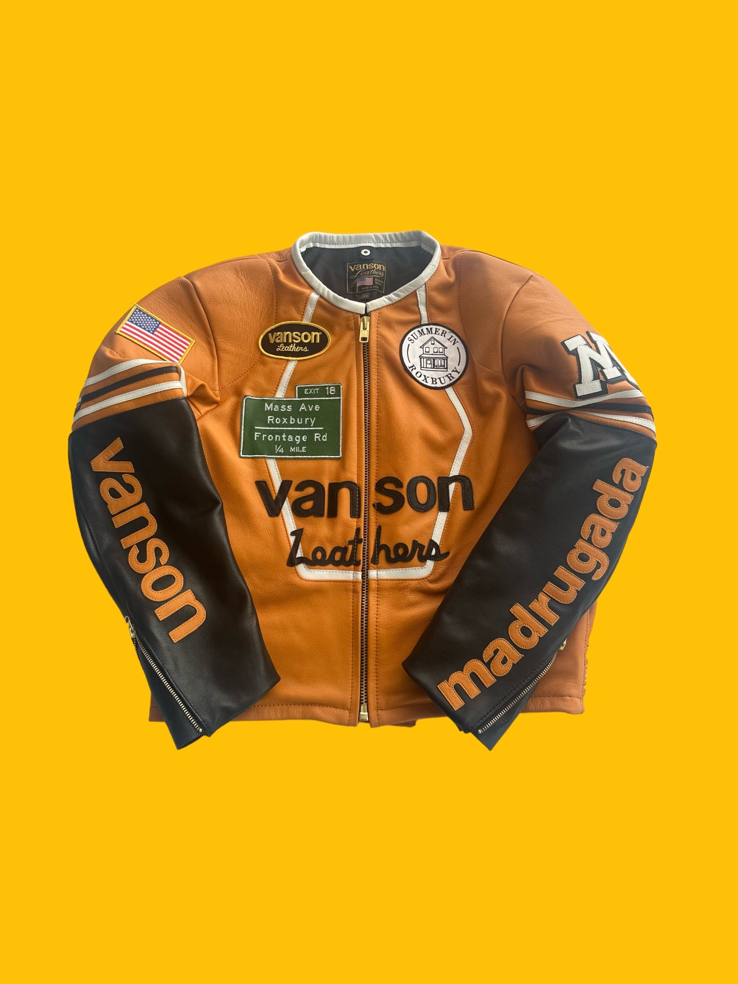 Madrugada x Vanson Star Jacket (Peanut Butter)