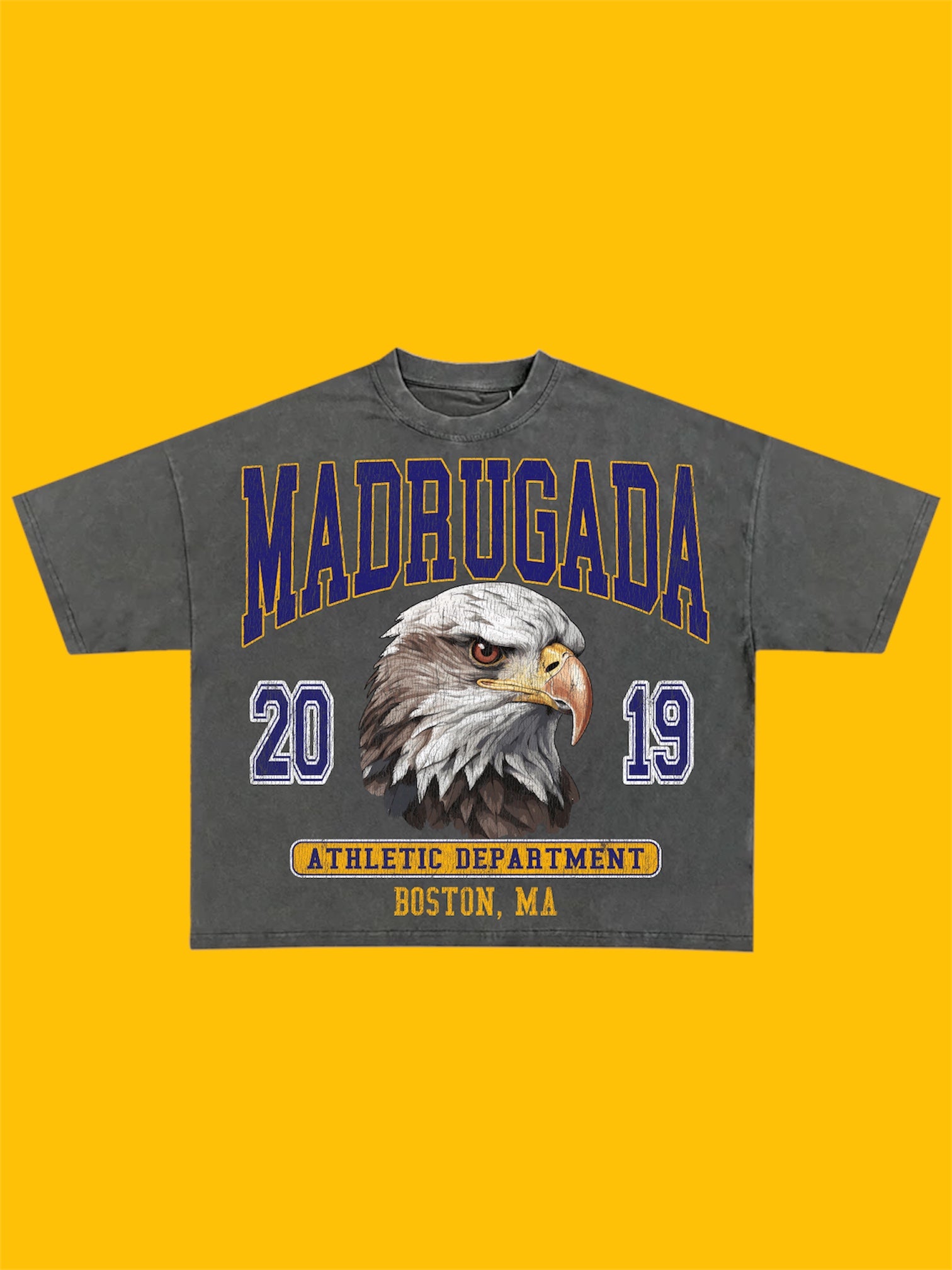 Hyper Blue & Aged Saffron Madrugada Mascot Box Tee