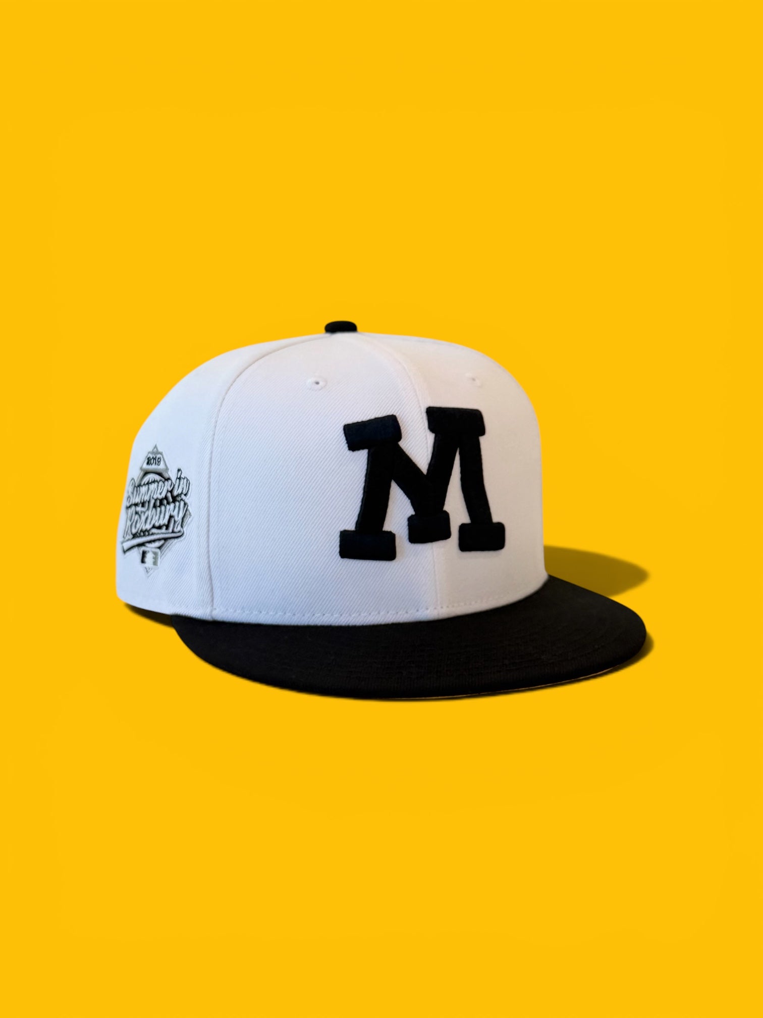 White "M" Fitted
