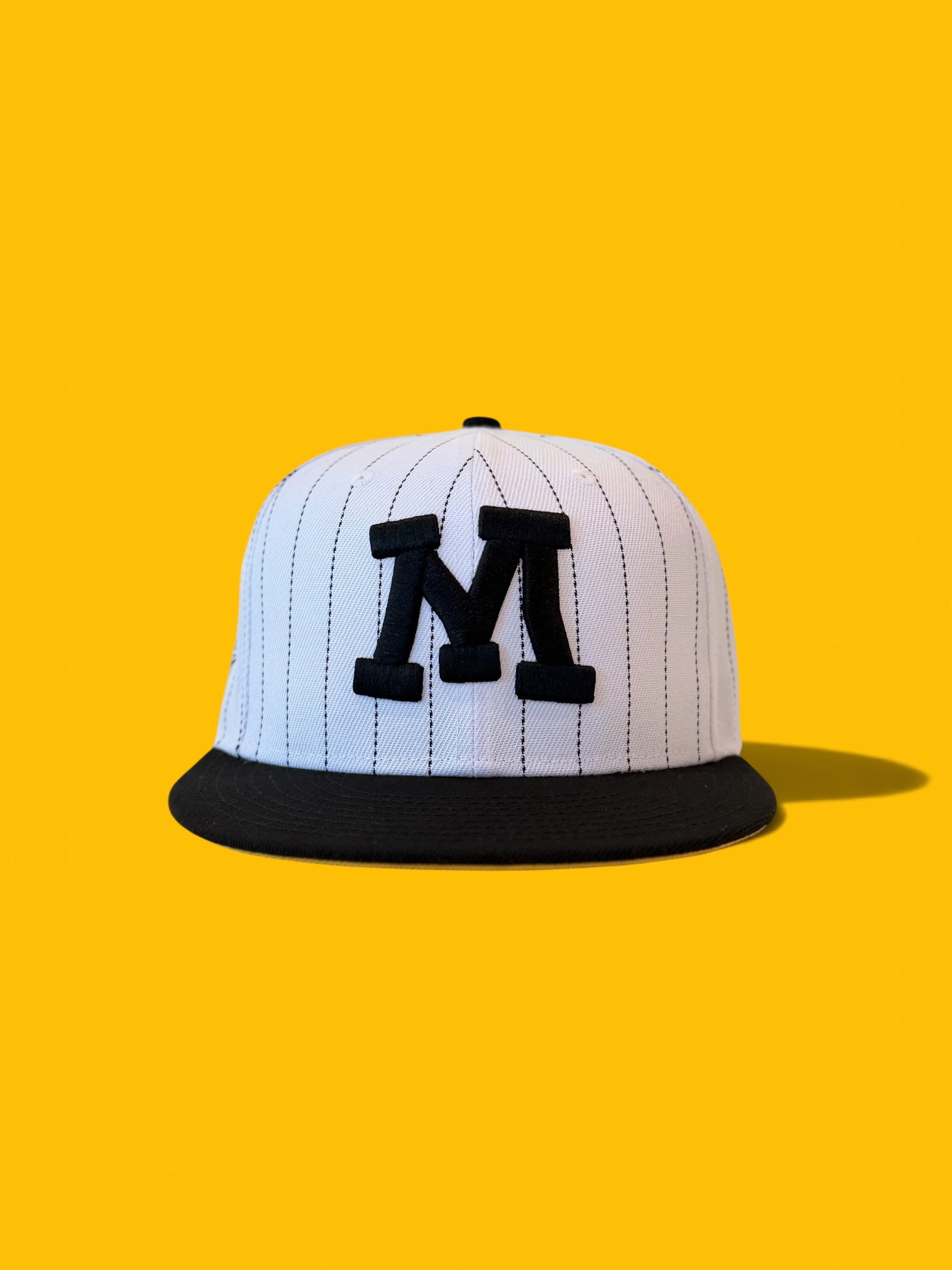 Pinstripe "M" Fitted Cap